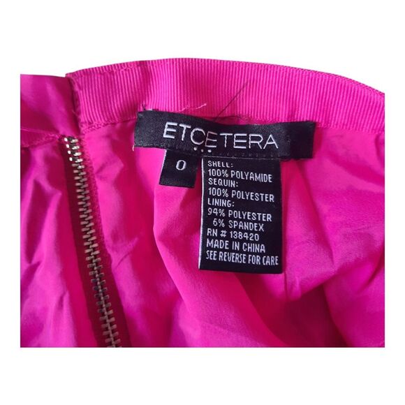 Etcetera Pink Sequin Knee-Length Pencil Skirt - Picture 2 of 3